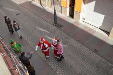 Presentación del proyecto 'Telde en Navidad' con presencia de Papá Noel y su esposa/TA.